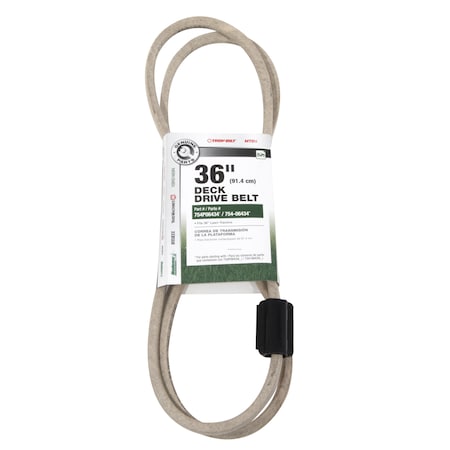 Mtd Belt-36 Deck Driv 490-501-M100